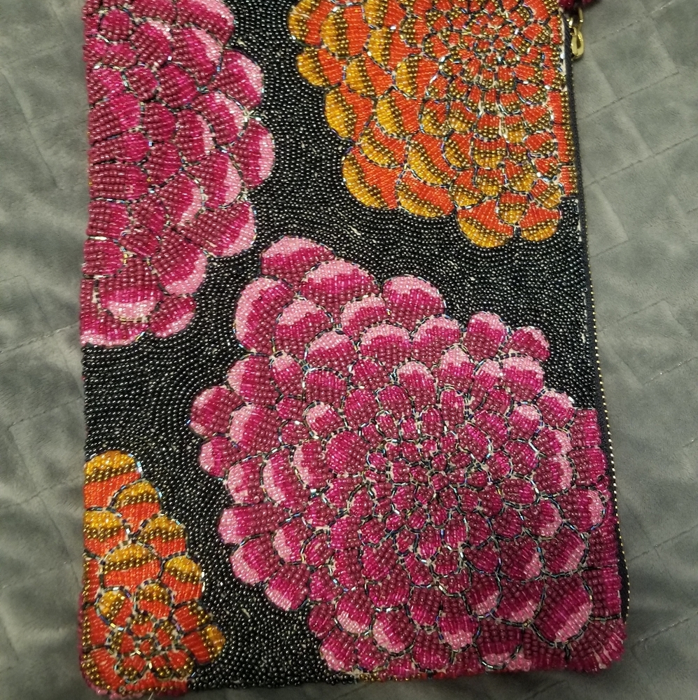 Anthropologie beaded clutch